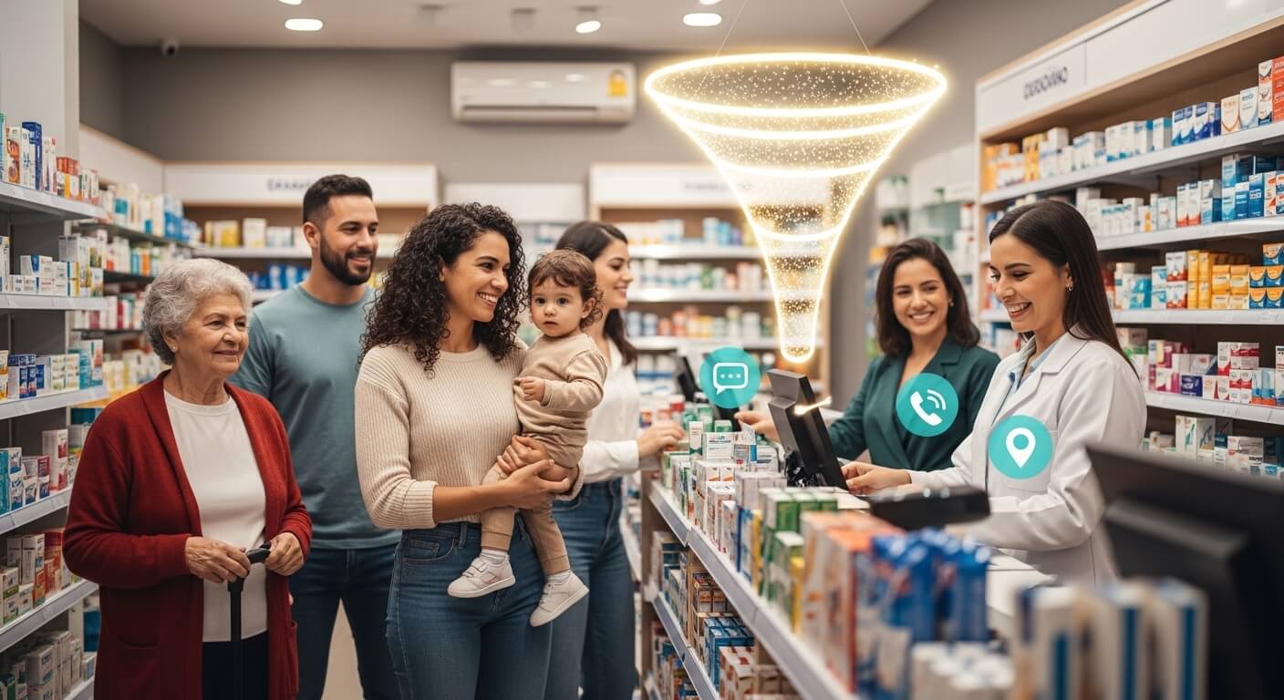 funil para farmacias