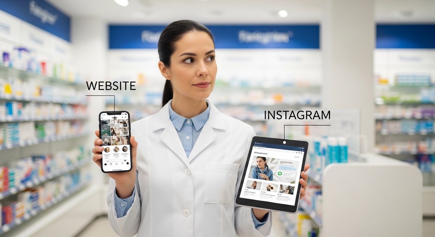 SITE OU INSTAGRAM O QUE É MELHOR PARA FARMÁCIAS