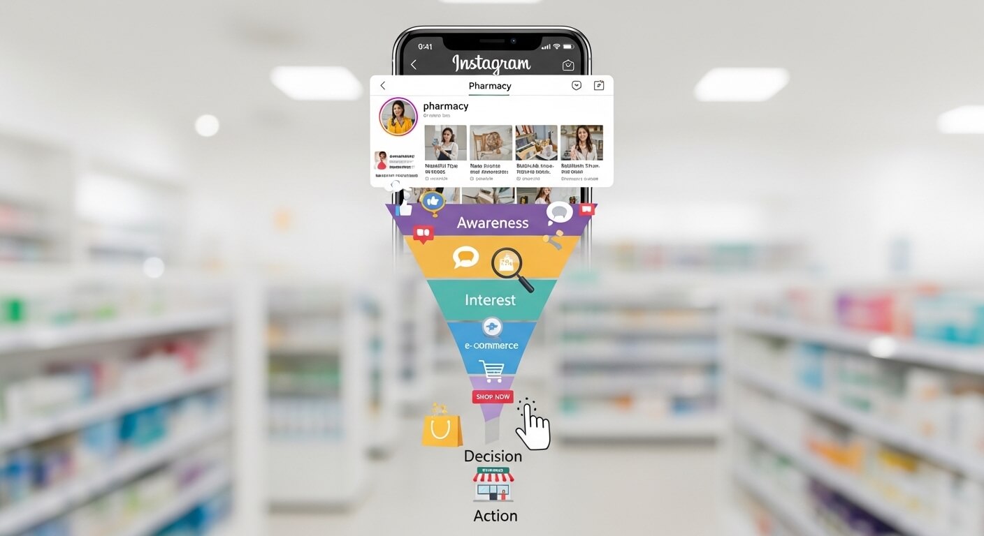 INSTAGRAM NO FUNIL DE FARMÁCIAS